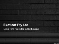 Best Stretch Limo Hire in Melbourne - Exoticar Pty Ltd