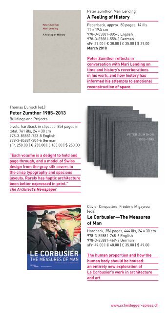 Flyer New and Selected Titles 2017/18 Park Books