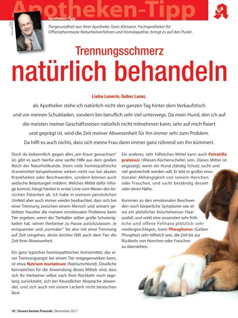 Leseprobe "Unsere besten Freunde" November 2017