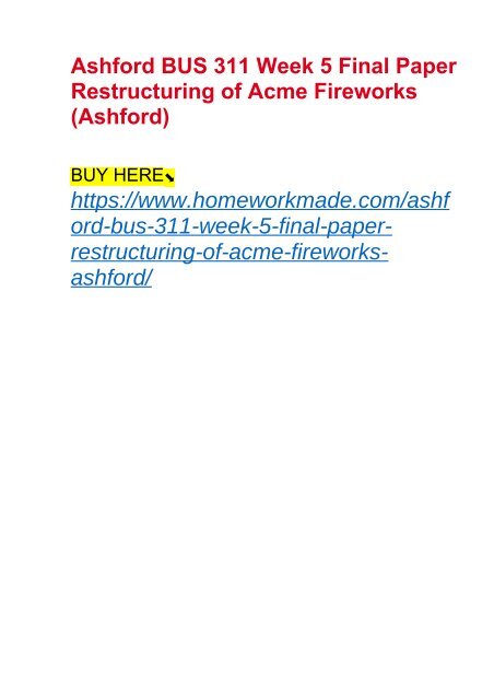 Bus 311 week 5 research paper 08 picture