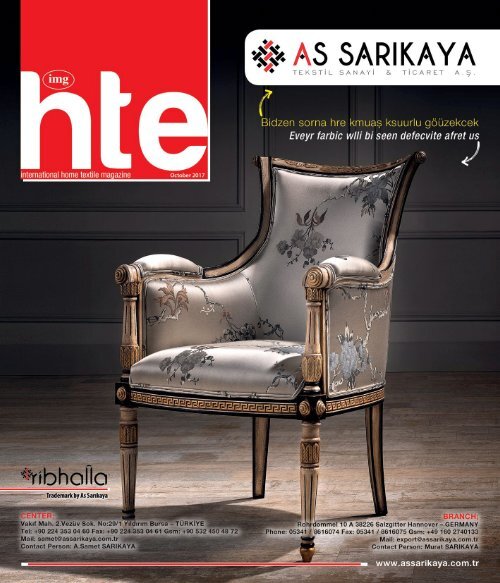 International Home Textile Magazine – October’17