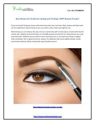 Buy Henna for Eyebrow Lining and Tinting- NMP Henna Powder