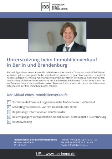 Unternehmenspräsentation von Immobilien in Berlin und Brandenburg