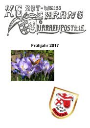 Narrenpost Frühjahr 2017