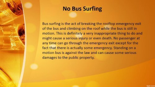 Safety Tips for Party Bus Service