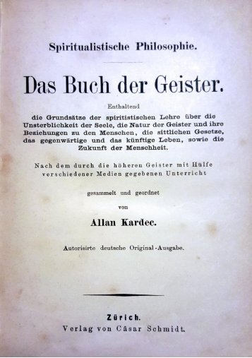 Das Buch der Geister