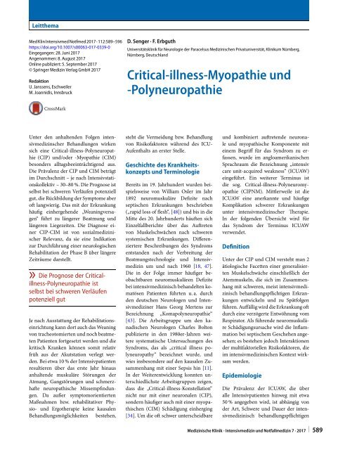 04 Critical-illness-Myopathie und -Polyneuropathie