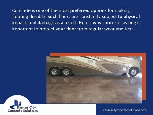 4 Benefits of Concrete Sealing in Kansas City