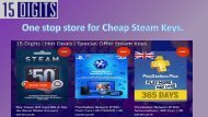 One stope store for cheap steam keys