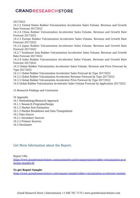 Global Rubber Vulcanization Accelerator Sales Market Report 2017