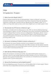 FAQs Allgemeine Fragen - Bahlsen GmbH & Co. KG