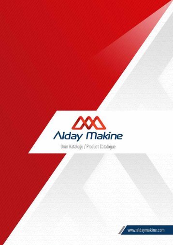 Alday Makine 2017 Ürün Kataloğu
