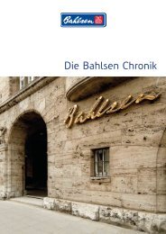 Die Bahlsen Chronik - Bahlsen GmbH & Co. KG