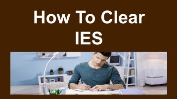 How to clear IES2