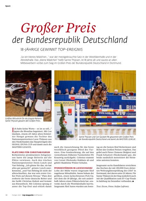 2017-01: TOP Magazin Dortmund | FRÜHJAHR
