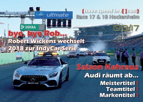 {have speed in f[ ]cus!} DTM Race 17 und 18 - Hockenheim Finale 2017
