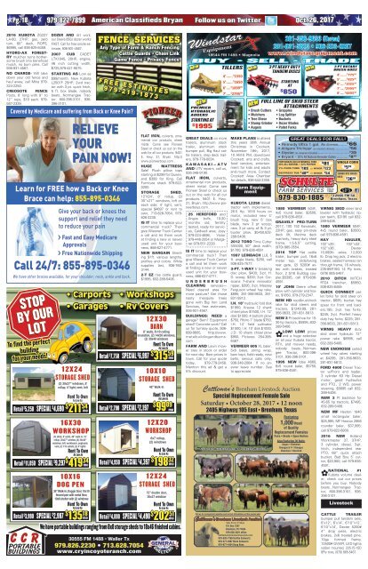 American Classifieds Oct. 26th Edition Bryan/College Station