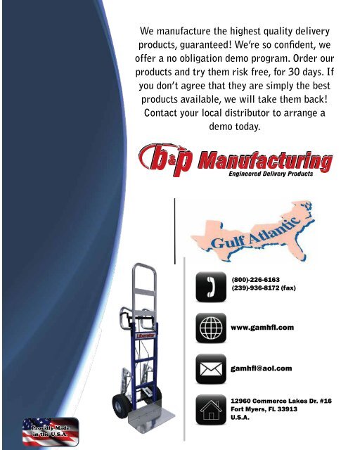 Gulf Atlantic Custom Hand Truck Catelog