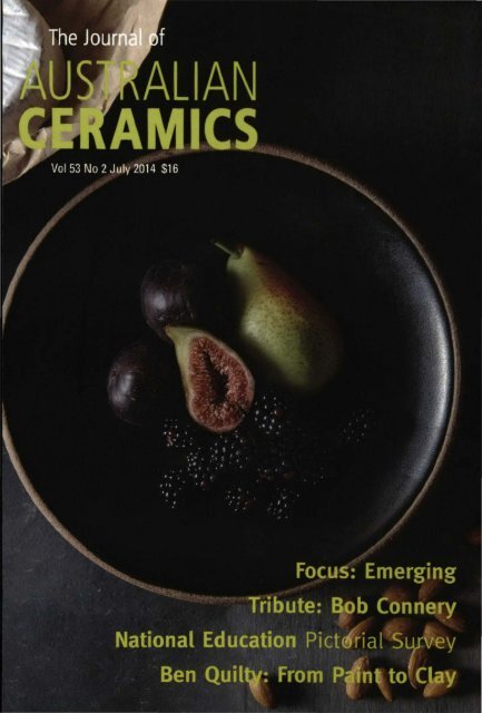 The Journal of Australian Ceramics Vol 53 No 2 July 2014