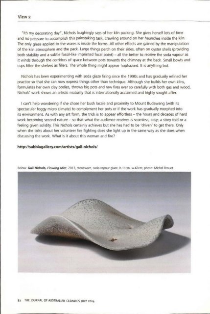 The Journal of Australian Ceramics Vol 53 No 2 July 2014