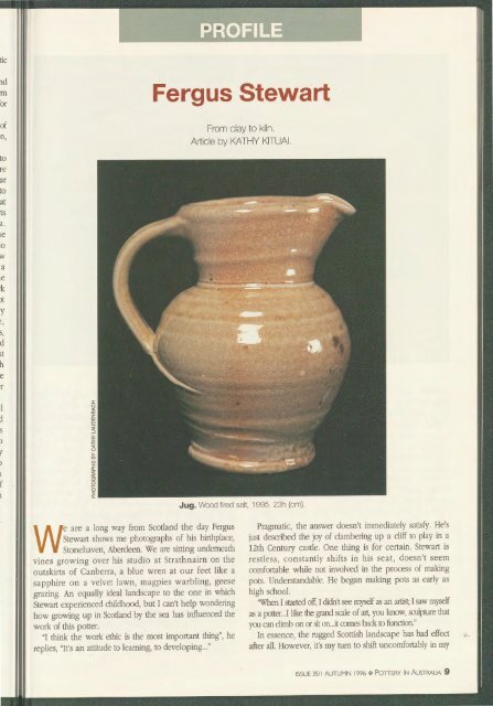 Pottery In Australia Vol 35 No 1 Autumn 1996