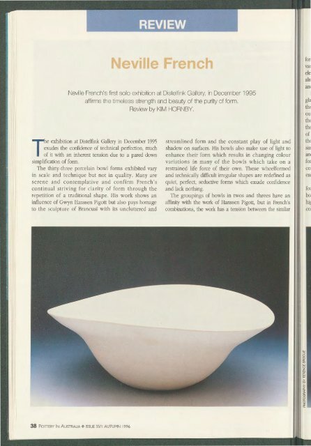 Pottery In Australia Vol 35 No 1 Autumn 1996