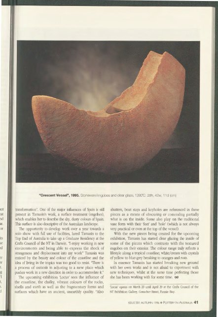 Pottery In Australia Vol 35 No 1 Autumn 1996