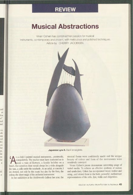Pottery In Australia Vol 35 No 1 Autumn 1996