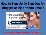 How to Sign Up Or Sign Out for Blogger Using a Yahoo Email?