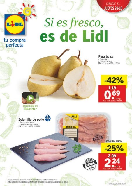 Folleto LIDL del 26 de Octubre al 1 de Noviembre 2017