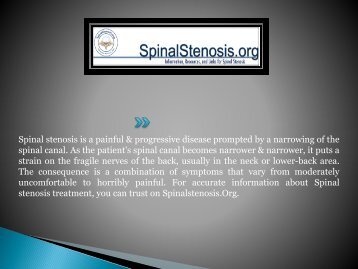 Spinal stenosis surgery