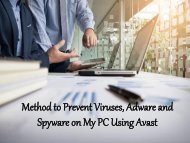 Method to Prevent Viruses, Adware and Spyware on My PC Using Avast