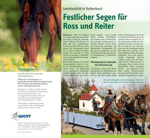 Altlandkreis Ausgabe November/Dezember 2017 - Das Magazin für den westlichen Pfaffenwinkel