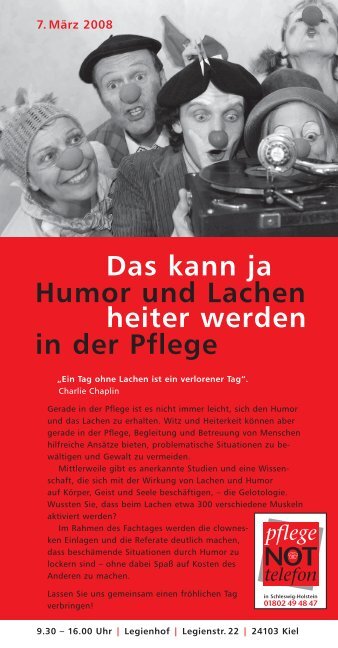 Humor und Lachen in der Pflege Das kann ja heiter werden