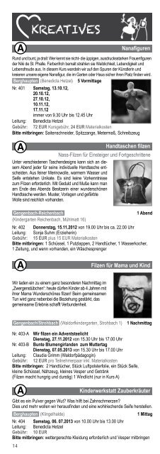 Programm 2012 / 2013 - Arbeiterwohlfahrt Kreisverband Ortenau e.V.