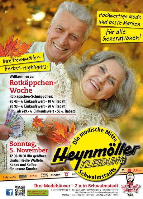 Rotkäppchen-Woche bei Heynmöller Kleidung