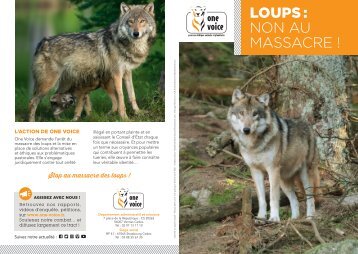 Loups non au massacre