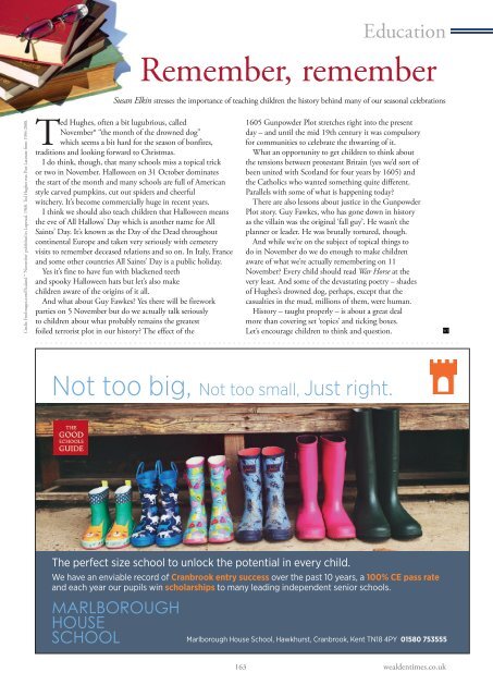 Wealden Times | 189 | November 2017 | Gift supplement inside