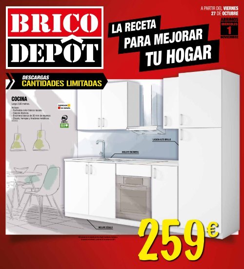 26 Top Images Brico Depot Cocinas Catalogo - Folleto Bricodepot Noviembre A Partir Del 27 De Octubre 2017