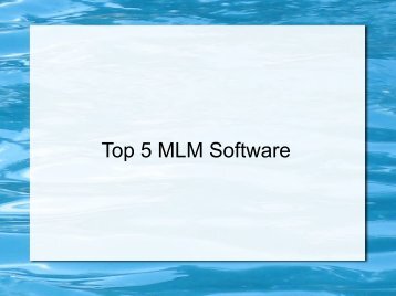 Top 5 MLM Software