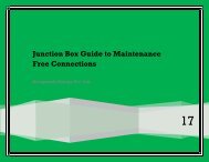 Junction Box Guide to Maintenance Free Connections