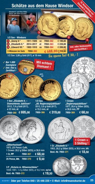 Münzkurier November-Katalog 2017