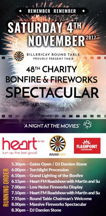 Billericay Fireworks 2017 Event Guide