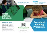 Adelaide Tri-fold Brochure Designer : REM+ Tuition