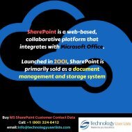 SharePoint Customer Contact Data