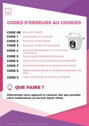 Ebook Erreurs Cookeo