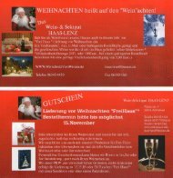 Flyer-Angebot Weihnachten