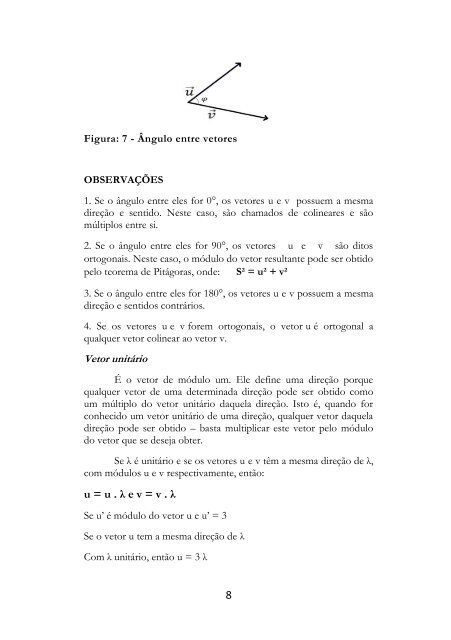 Calculo Vetorial - Um resumo inteligente