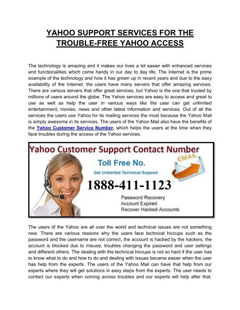 Dial Yahoo Customer Support Help Number