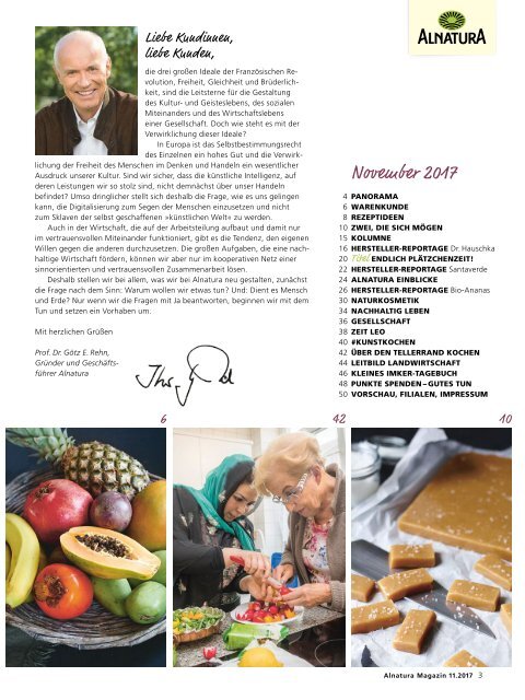 Alnatura Magazin - November 2017